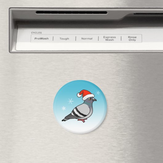 Leuke Cartoon Pigeon Santa Magneet (Insitu (Vaatwasser))
