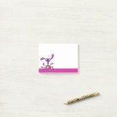 Leuke cartoon post het post-it® notes (Op bureau)