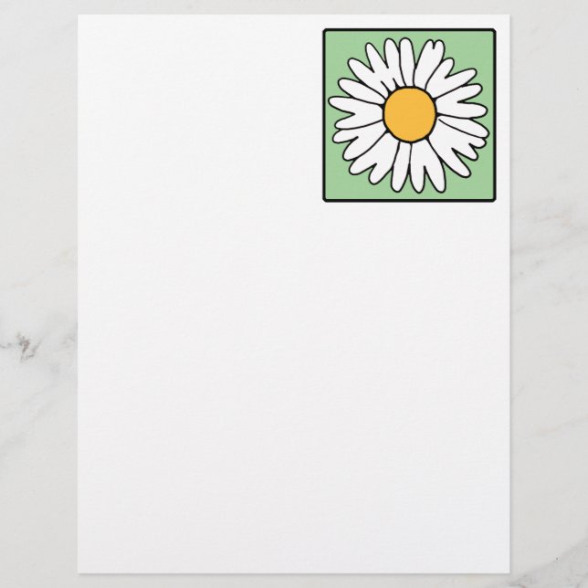 Leuke Cartoon Retro Daisy Spring Garden Flower (Voorkant)