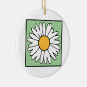 Leuke Cartoon Retro Daisy Spring Garden Flower Keramisch Ornament (Rechts)