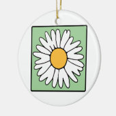 Leuke Cartoon Retro Daisy Spring Garden Flower Keramisch Ornament (Links)