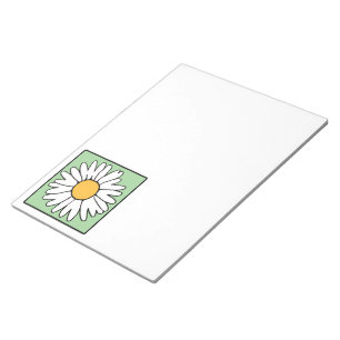 Leuke Cartoon Retro Daisy Spring Garden Flower Notitieblok