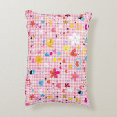 leuke cartoon roze accent kussen (Achterkant (Verticaal))