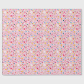 leuke cartoon roze cadeaupapier (Vlak)