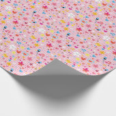 leuke cartoon roze cadeaupapier (Hoek)