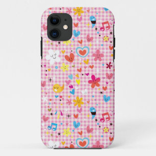 leuke cartoon roze iPhone 11 hoesje
