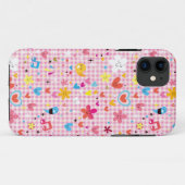 leuke cartoon roze Case-Mate iPhone case (Achterkant (horizontaal))