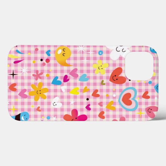 leuke cartoon roze Case-Mate iPhone case (Achterkant (horizontaal))