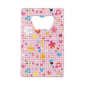leuke cartoon roze creditkaart flessenopener (Achterkant)