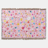 leuke cartoon roze deken (Voorkant)