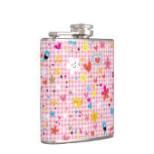 leuke cartoon roze heupfles (Rechts)