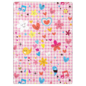 leuke cartoon roze klembord (Achterkant)