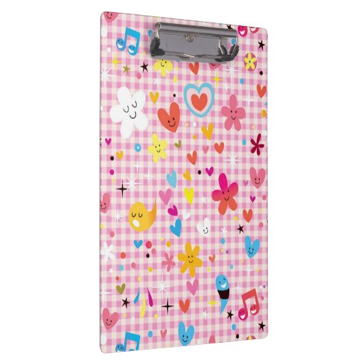 leuke cartoon roze klembord (Rechts)
