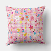 leuke cartoon roze kussen (Achterkant)