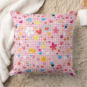 leuke cartoon roze kussen (Deken)