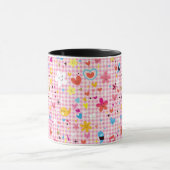 leuke cartoon roze mok (Midden)