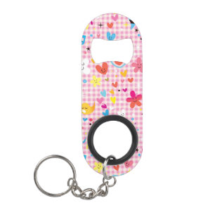 leuke cartoon roze sleutelhanger flessenopener
