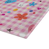 leuke cartoon roze snijplank (Hoek)