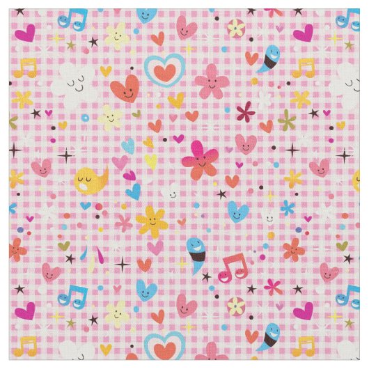 leuke cartoon roze stof (Close Up)
