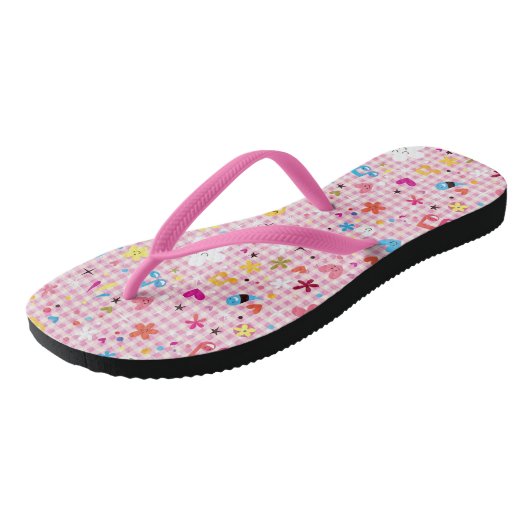 leuke cartoon roze teenslippers (Schuin)