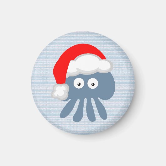 Leuke Cartoon Santa Jellyfish Magneet (Voorkant)
