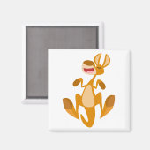 Leuke Cartoon springen kangoeroe magneet (Voorkant / Achterkant)