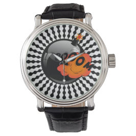Leuke Cartoon-stijl Bomb BOOM Op Art Horloge