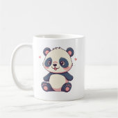 Leuke cartoon stijl Kawaii Panda Design mok (Links)