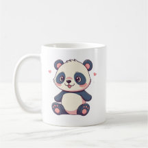 Leuke cartoon stijl Kawaii Panda Design mok