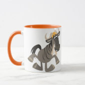 Leuke Cartoon Tap Dancing Wildebeest Mok (Links)