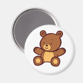 Leuke Cartoon Teddy Bear Magnet (Voorkant / Achterkant)