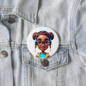 Leuke Cartoon-thema Button Pin (In situ)