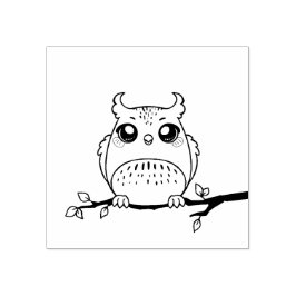 Leuke Cartoon Uil Rubber Art Stamp voor Kinderen Rubberstempel