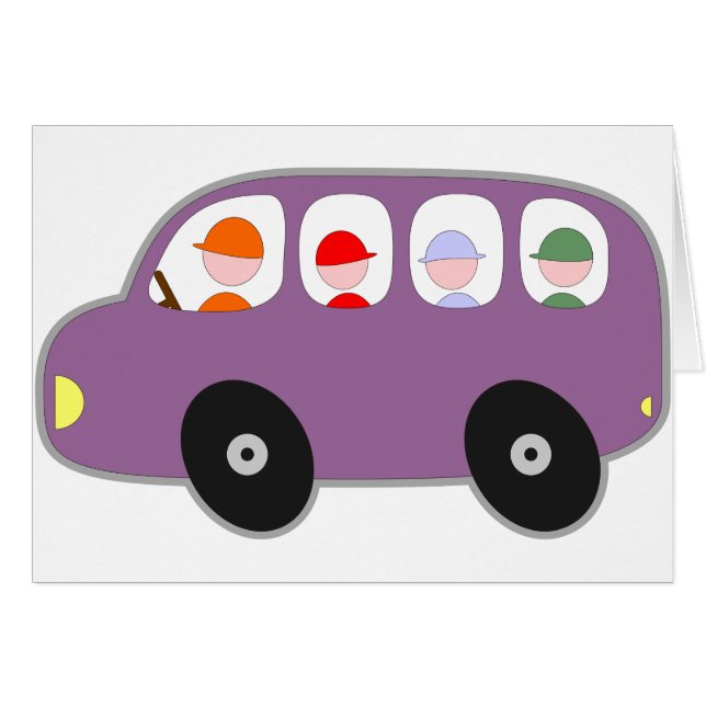 Leuke Cartoon van de Bestuurder van de Studenten (Voorkant Horizontaal)