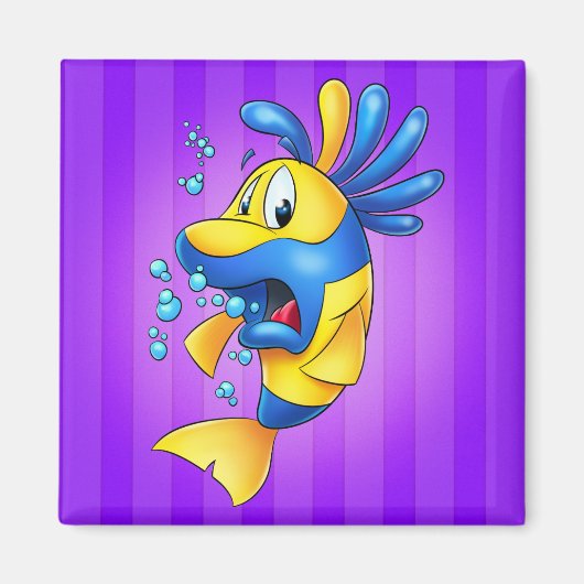 Leuke cartoon vismagneet magneet (Voorkant)