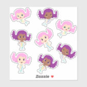 Leuke Cartoon zeemeerminnen Sticker (Vel)