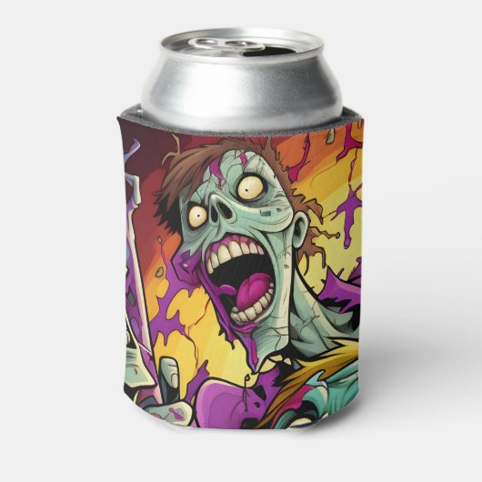 Leuke Cartoon Zombies Blikjeskoeler (Blikje Achterkant)