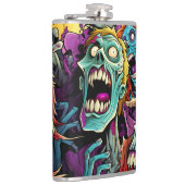 Leuke Cartoon Zombies Heupfles (Rechts)