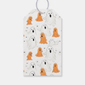 Leuke cartoonachtige geesten gepersonaliseerd Happ Cadeaulabel (Achterkant)