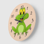 Leuke cartoonKikker Grote Klok (Hoek)