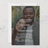 Leuke Casual foto bruiloft Kaart (Voorkant)