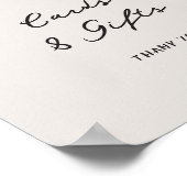 Leuke Casual Handgeschreven Bow Kaarten en geschen Poster (Hoek)