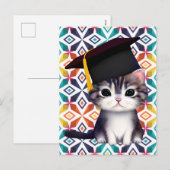 Leuke Cat Afstuderen Dag is een belangrijke mijlpa Feestdagenkaart (Voorkant / Achterkant)