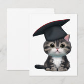 Leuke Cat Afstuderen Dag is een belangrijke mijlpa Notitiekaartje (Voorkant / Achterkant)