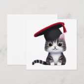 Leuke Cat Afstuderen Dag is een belangrijke mijlpa Notitiekaartje (Voorkant / Achterkant)