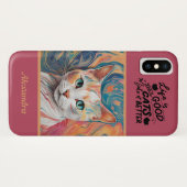 Leuke Cat iPhone / iPad hoesje (Achterkant (horizontaal))