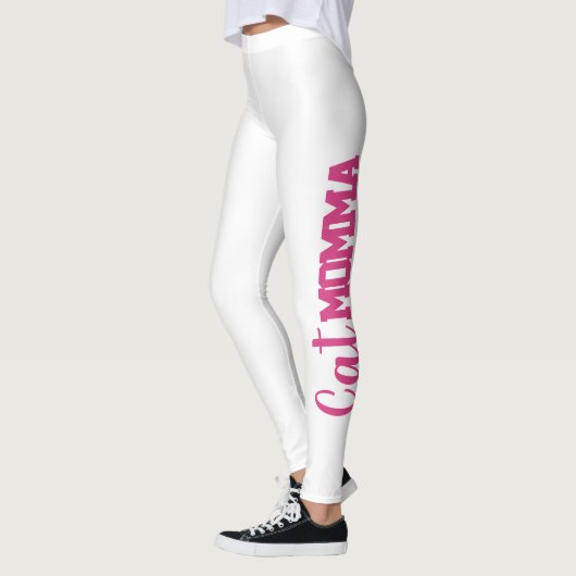 leuke CAT MOMMA-typografie | Leggings (Links)