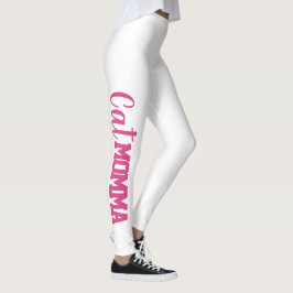 leuke CAT MOMMA-typografie | Leggings