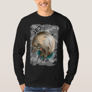 Leuke Cat Yoga Nek Stretch T-shirt
