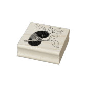 Leuke Caterpillar op een bladtak Rubber Stamp Rubberstempel (Stempel)